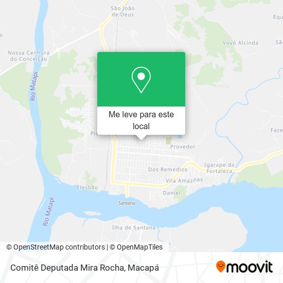 Comitê Deputada Mira Rocha mapa