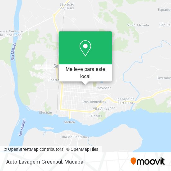 Auto Lavagem Greensul mapa