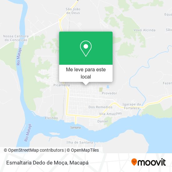 Esmaltaria Dedo de Moça mapa