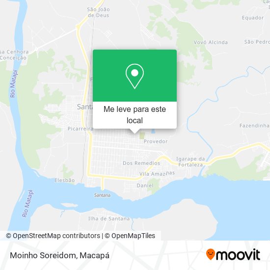 Moinho Soreidom mapa