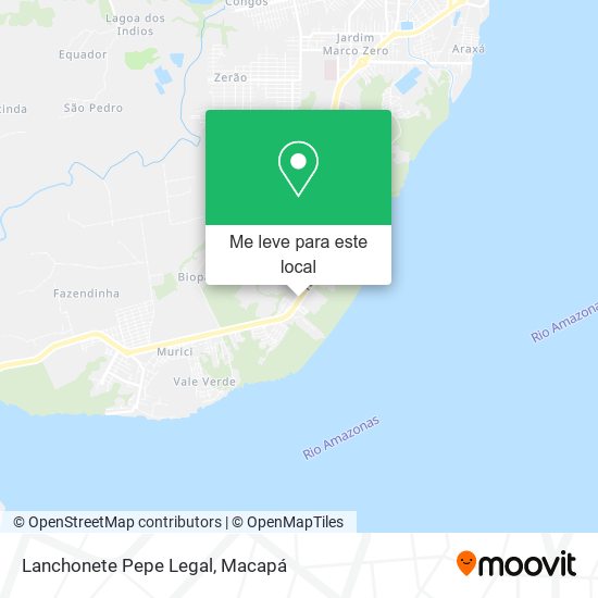 Lanchonete Pepe Legal mapa