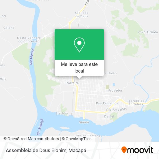 Assembleia de Deus Elohim mapa