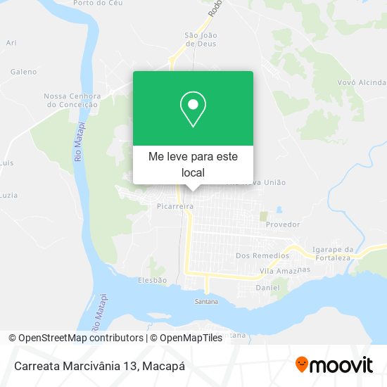 Carreata Marcivânia 13 mapa