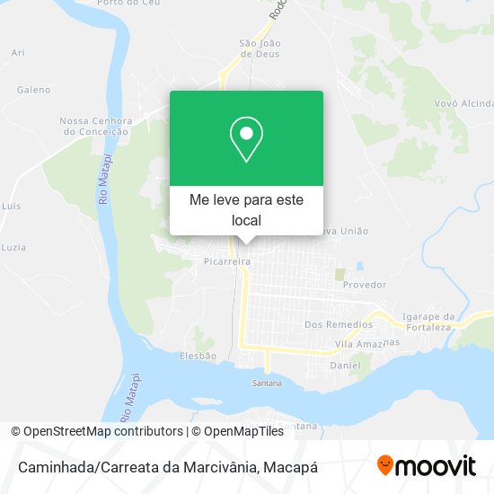 Caminhada / Carreata da Marcivânia mapa
