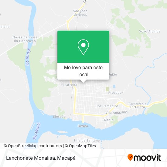 Lanchonete Monalisa mapa