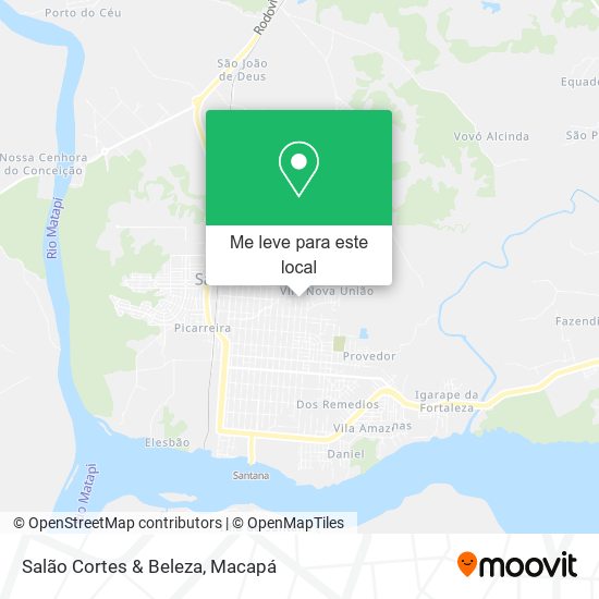Salão Cortes & Beleza mapa