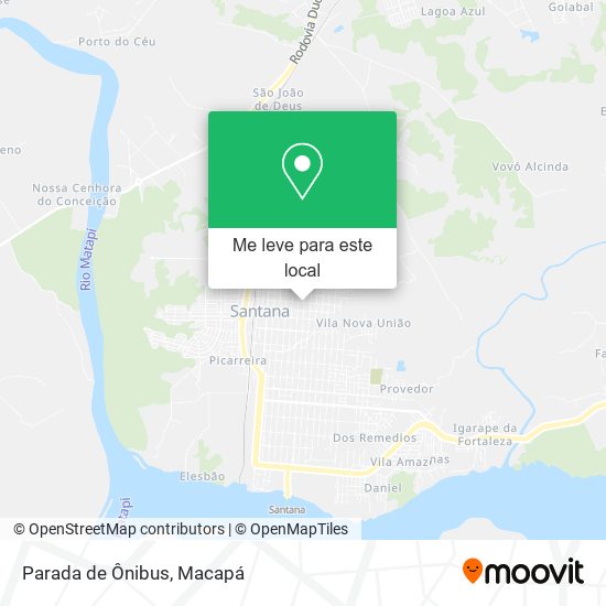 Parada de Ônibus mapa