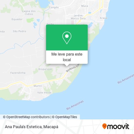 Ana Paula's Estetica mapa