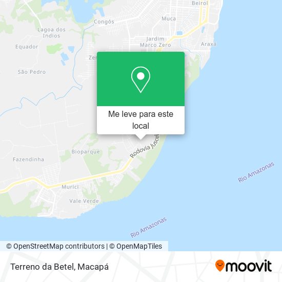 Terreno da Betel mapa