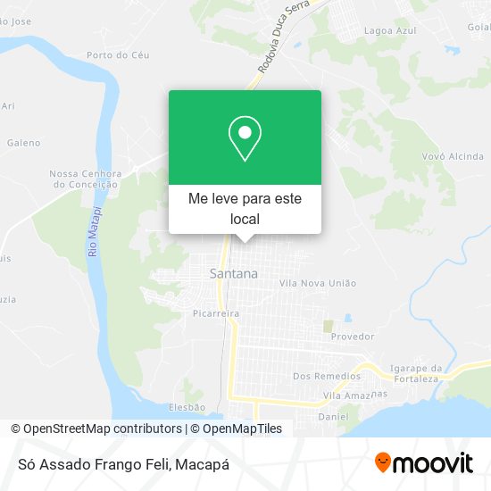 Só Assado Frango Feli mapa