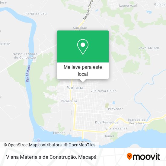 Viana Materiais de Construção mapa