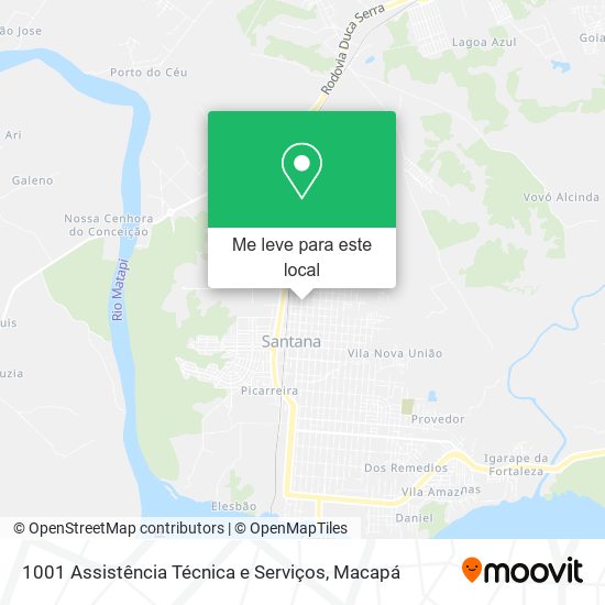 1001 Assistência Técnica e Serviços mapa