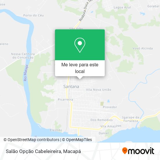 Salão Opção Cabeleireira mapa