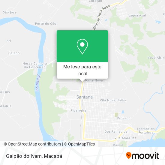 Galpão do Ivam mapa