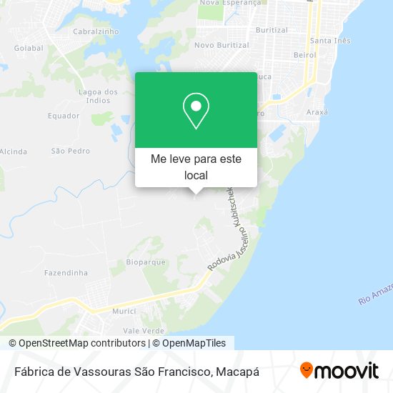 Fábrica de Vassouras São Francisco mapa