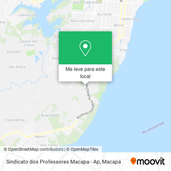 Sindicato dos Professores Macapa - Ap mapa