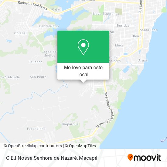 C.E.I Nossa Senhora de Nazaré mapa