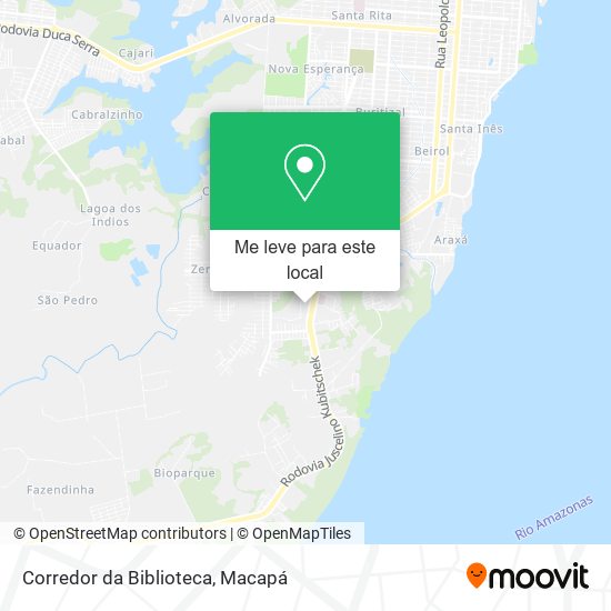 Corredor da Biblioteca mapa