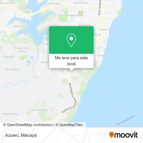 Azuerc mapa