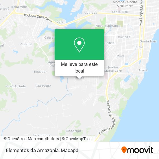 Elementos da Amazônia mapa