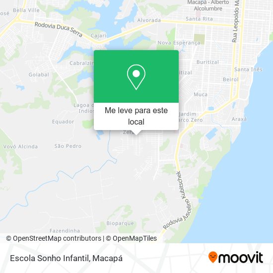 Escola Sonho Infantil mapa