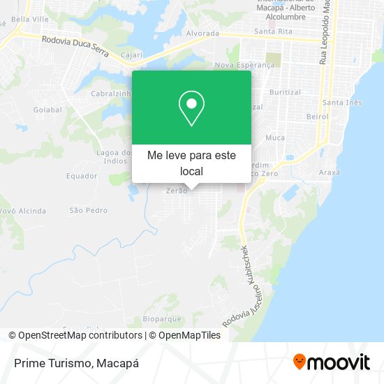 Prime Turismo mapa