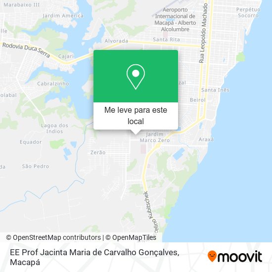 EE Prof Jacinta Maria de Carvalho Gonçalves mapa