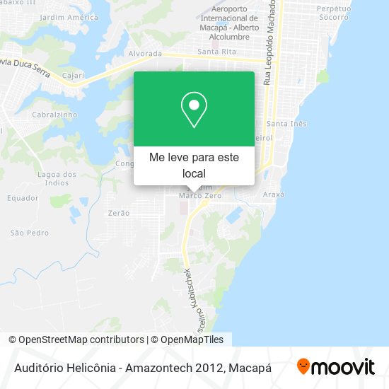 Auditório Helicônia - Amazontech 2012 mapa