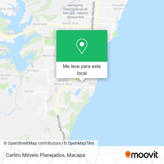Carlito Móveis Planejados mapa