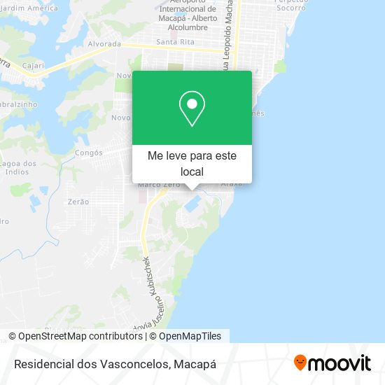 Residencial dos Vasconcelos mapa