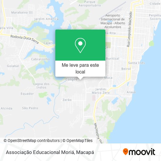 Associação Educacional Moriá mapa
