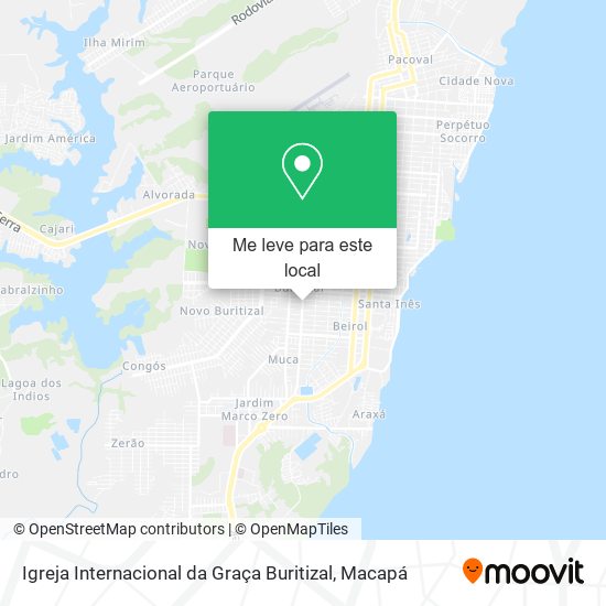 Igreja Internacional da Graça Buritizal mapa