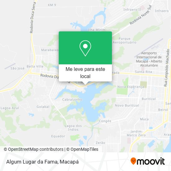 Algum Lugar da Fama mapa