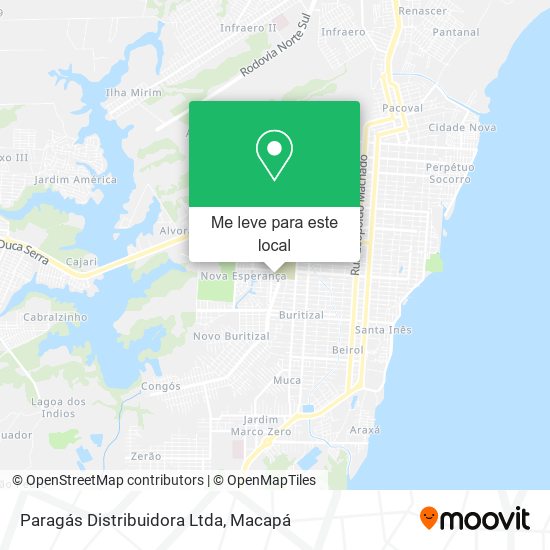 Paragás Distribuidora Ltda mapa