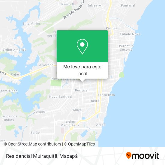 Residencial Muiraquitã mapa