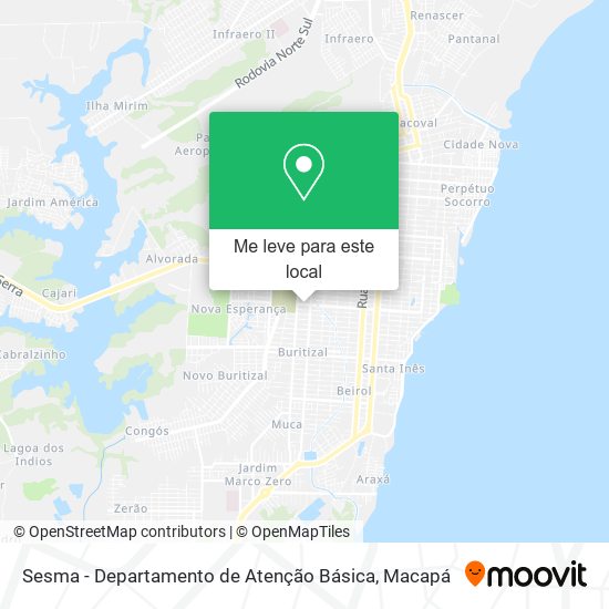 Sesma - Departamento de Atenção Básica mapa