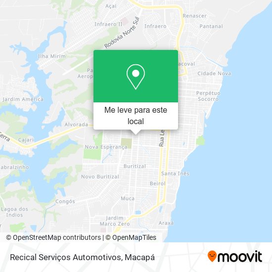 Recical Serviços Automotivos mapa