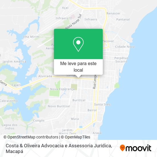 Costa & Oliveira Advocacia e Assessoria Jurídica mapa