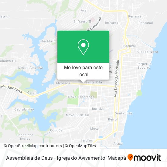 Assembléia de Deus - Igreja do Avivamento mapa