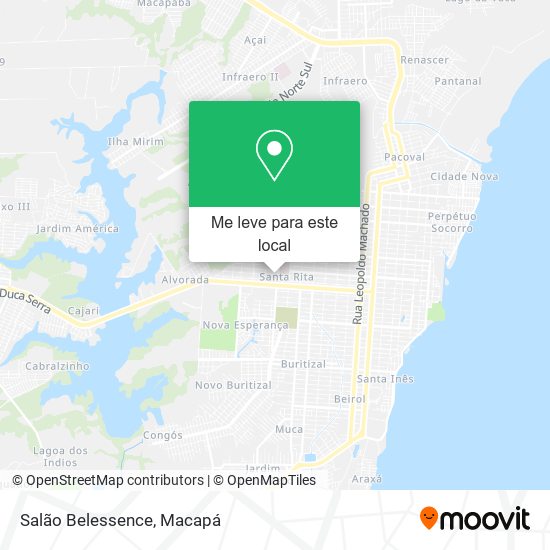 Salão Belessence mapa