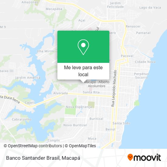 Banco Santander Brasil mapa