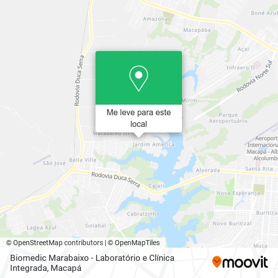 Biomedic Marabaixo - Laboratório e Clínica Integrada mapa