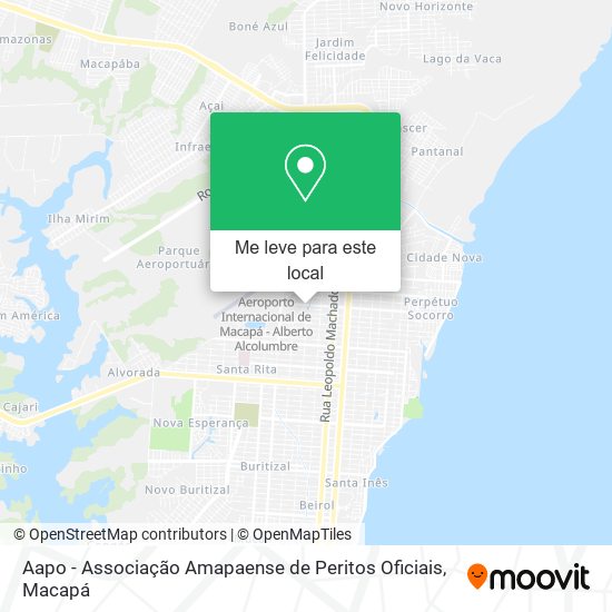 Aapo - Associação Amapaense de Peritos Oficiais mapa