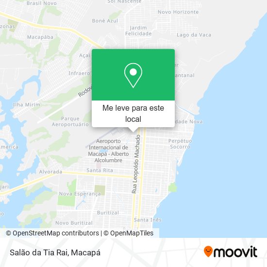 Salão da Tia Rai mapa
