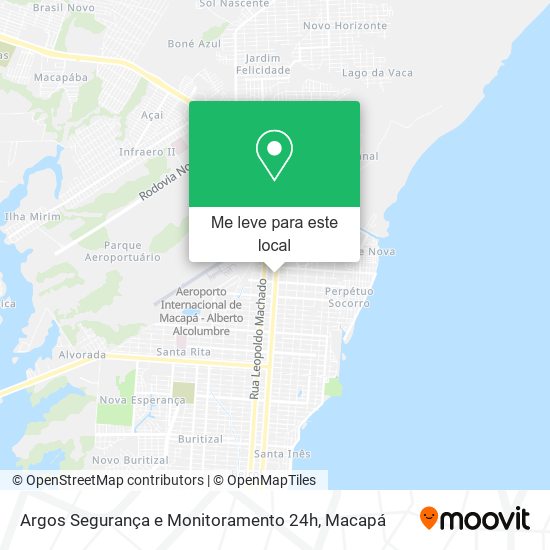 Argos Segurança e Monitoramento 24h mapa