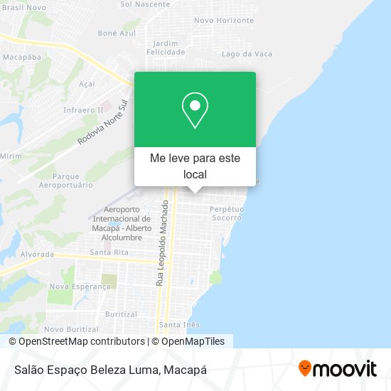 Salão Espaço Beleza Luma mapa