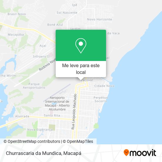 Churrascaria da Mundica mapa