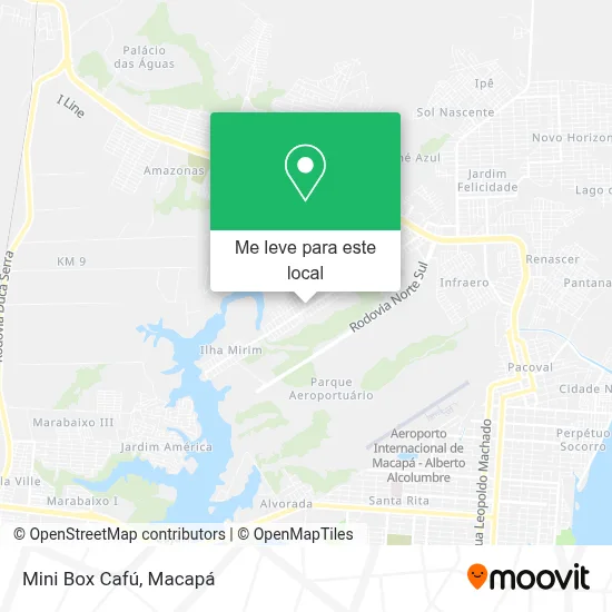 Mini Box Cafú mapa