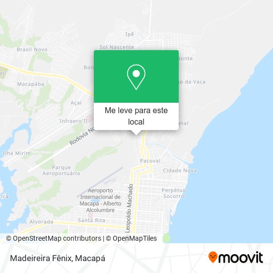 Madeireira Fênix mapa