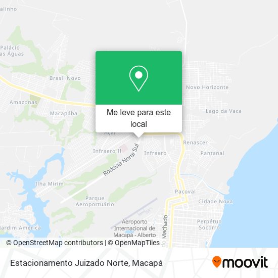 Estacionamento Juizado Norte mapa